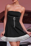 Robe Bustier Petite Trapèze Noire