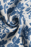 Robe d’été noire florale à une ligne de thé
