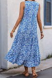 Robe d’été ligne à col en V orange imprimée