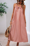 Blush A Line Spaghetti Robe d’été sans bretelles