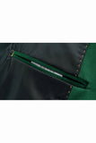 Blazer Homme Slim Fit One Button à revers en pointe vert