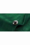 Blazer Homme Slim Fit One Button à revers en pointe vert