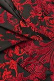 Blazer Homme Slim Fit À Fleurs Rouges