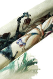 Blazer de mariage pour homme à un bouton à revers cranté floral ivoire