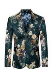 Blazer à revers crantés imprimé Folral pour homme