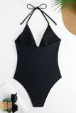 Maillot de bain une pièce noir dos nu avec couverture