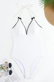 Maillot de bain une pièce noir dos nu avec couverture