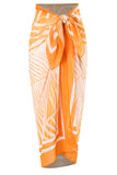 Maillot de bain une pièce une pièce imprimé orange licol
