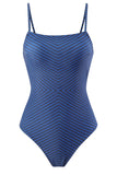 Maillot de bain de plage une pièce sans manches bleu roi