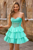 Corset bustier jaune Une Robe de cocktail perlée en ligne