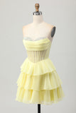 Vert Une ligne Sweetheart Corset Robe de bal avec perles