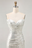 Robe De Cocktail Courte moulante noire scintillante avec paillettes