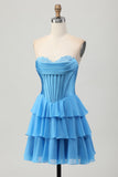 Corset bustier jaune Une robe de bal à plusieurs niveaux
