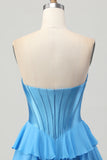 Corset bustier jaune Une robe de bal à plusieurs niveaux