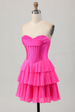Corset bustier jaune Une robe de bal à plusieurs niveaux