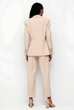 Abricot Peak Lapel One Button 2 Piece Femmes Costumes