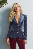 Bleu Rouge Peak Lapel 2 pièces Costumes de bal à simple boutonnage