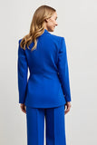 Bleu royal 2 pièces un bouton Slim Fit Costumes de travail