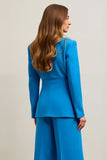 Costumes d’affaires 2 pièces bleus à simple boutonnage