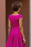 Dusty Rose Une Ligne Col V Mère De La Mariée Robe