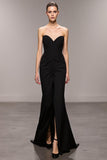 Sirène Black Sweetheart Robe de soirée longue avec fente