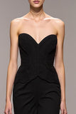 Sirène Black Sweetheart Robe de soirée longue avec fente