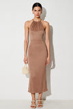 Desert Rose Halter Sheath Long Robe