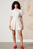 Robe en mousseline de soie blanche