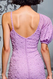 Robe sirène florale violette