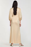 Abricot A Ligne 3/4 Robe