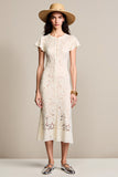 Dentelle Abricot Une Robe