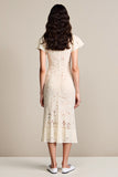 Dentelle Abricot Une Robe