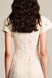 Dentelle Abricot Une Robe