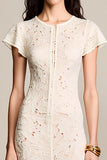Dentelle Abricot Une Robe