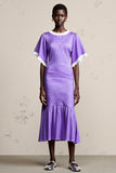 Pruple à volants une robe