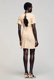Fourreau en dentelle Abricot Robe