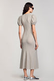 Jersey col V gris robe