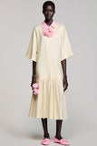 Robe d’invité de mariée fleur de coton ivoire