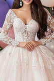 Robe de bal champagne à épaules dénudées Robe Quinceanera appliquée
