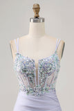 Corset Robe moulante à sequins et paillettes Corset