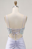 Corset Robe moulante à sequins et paillettes Corset