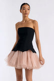 Robe bustier noire noire