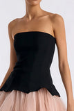 Robe bustier noire noire