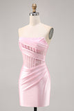 Corset bustier moulante dentelle noire Homecoming Dress