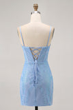 Robe De Cocktail Courte moulante perlée