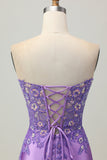Bleu clair Corset moulant sans bretelles à paillettes froncées Robe de cocktail