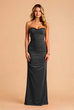 Robe de demoiselle d’honneur maxi sirène noire chérie