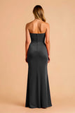 Robe de demoiselle d’honneur maxi sirène noire chérie
