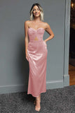 Robe formelle midi en forme de fourreau vert foncé Sweetheart Cut Out