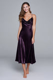 Robe formelle en velours à bretelles spaghetti noires